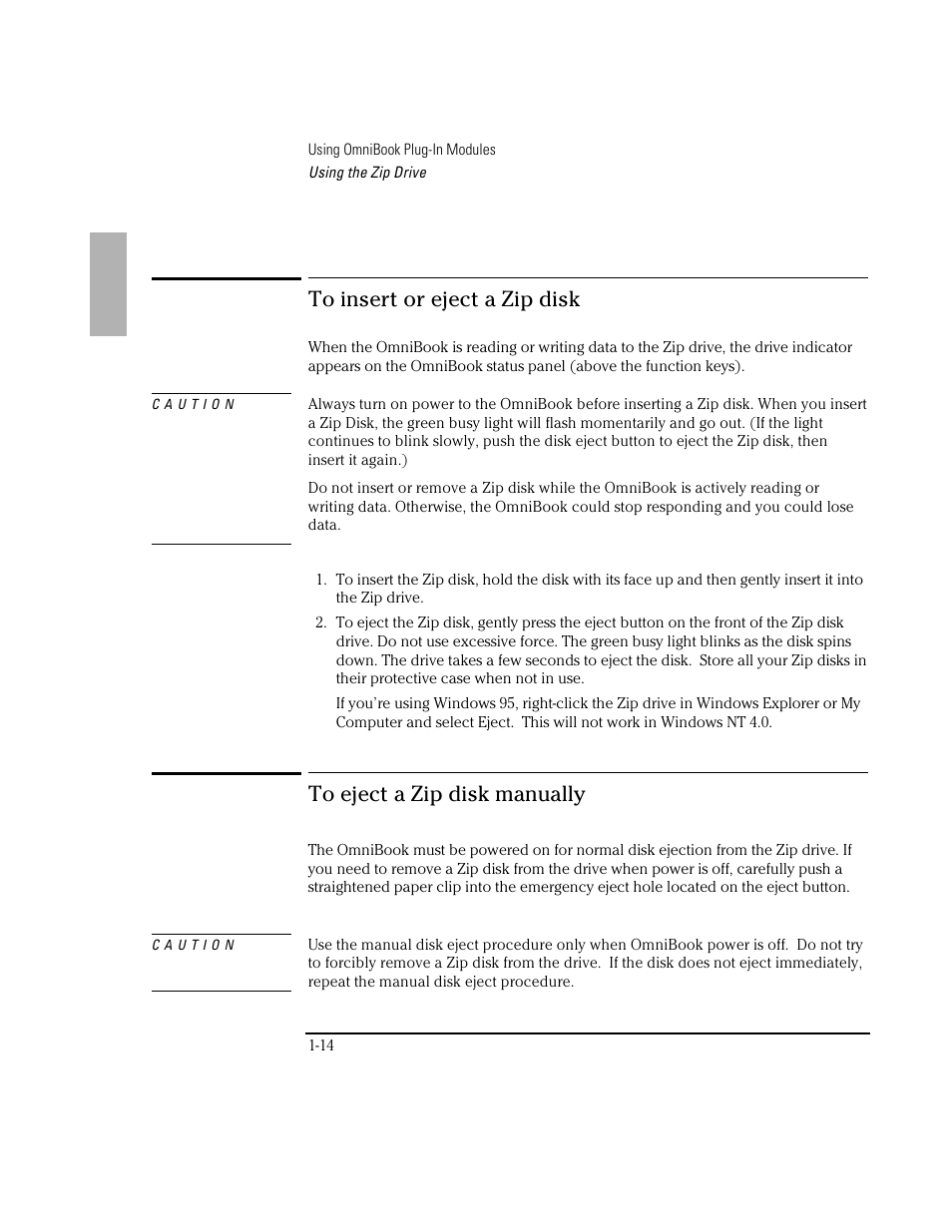 HP OmniBook 3100 Notebook PC User Manual | Page 14 / 33