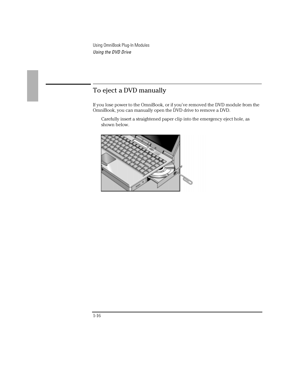 HP OmniBook 3100 Notebook PC User Manual | Page 16 / 33