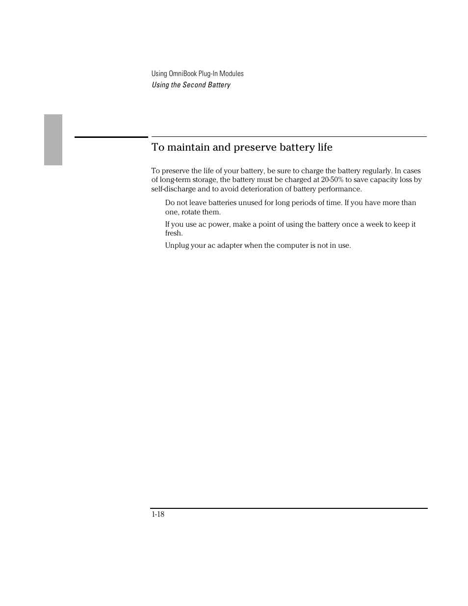 HP OmniBook 3100 Notebook PC User Manual | Page 18 / 33