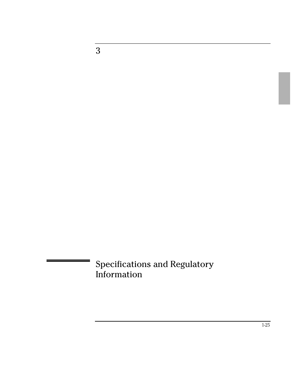 3specifications and regulatory information | HP OmniBook 3100 Notebook PC User Manual | Page 25 / 33