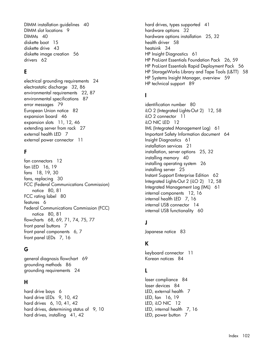 HP ProLiant DL585 G2 Server User Manual | Page 102 / 104