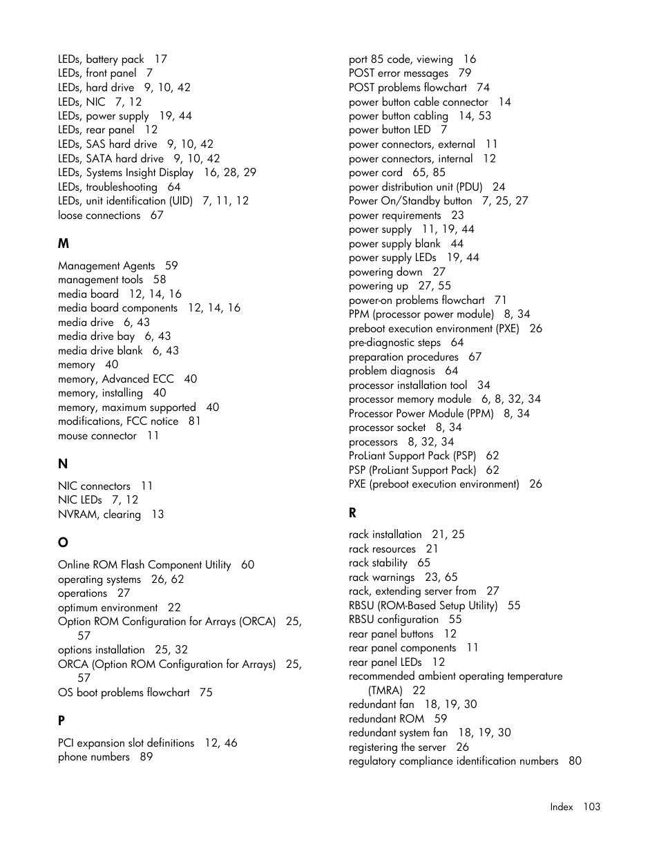 HP ProLiant DL585 G2 Server User Manual | Page 103 / 104