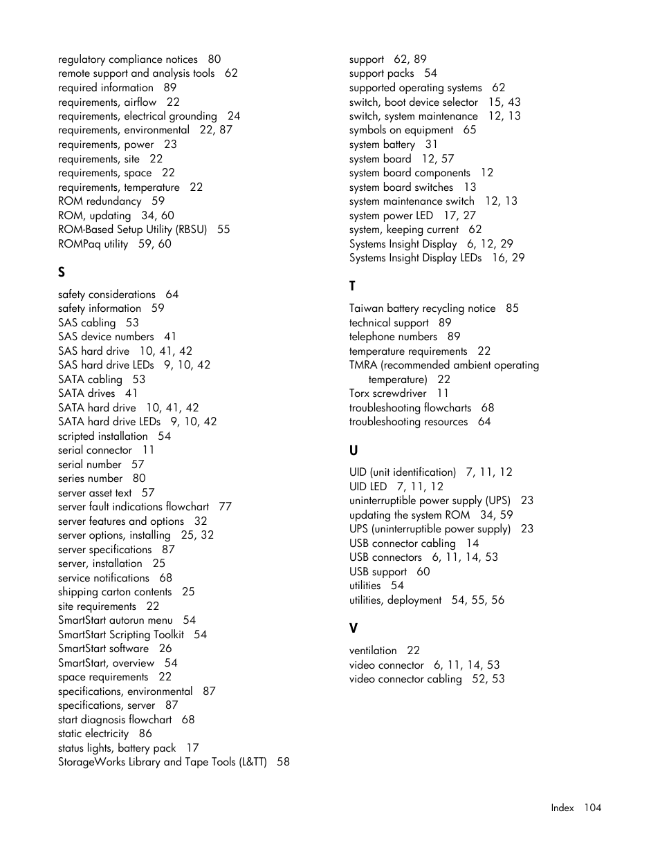 HP ProLiant DL585 G2 Server User Manual | Page 104 / 104