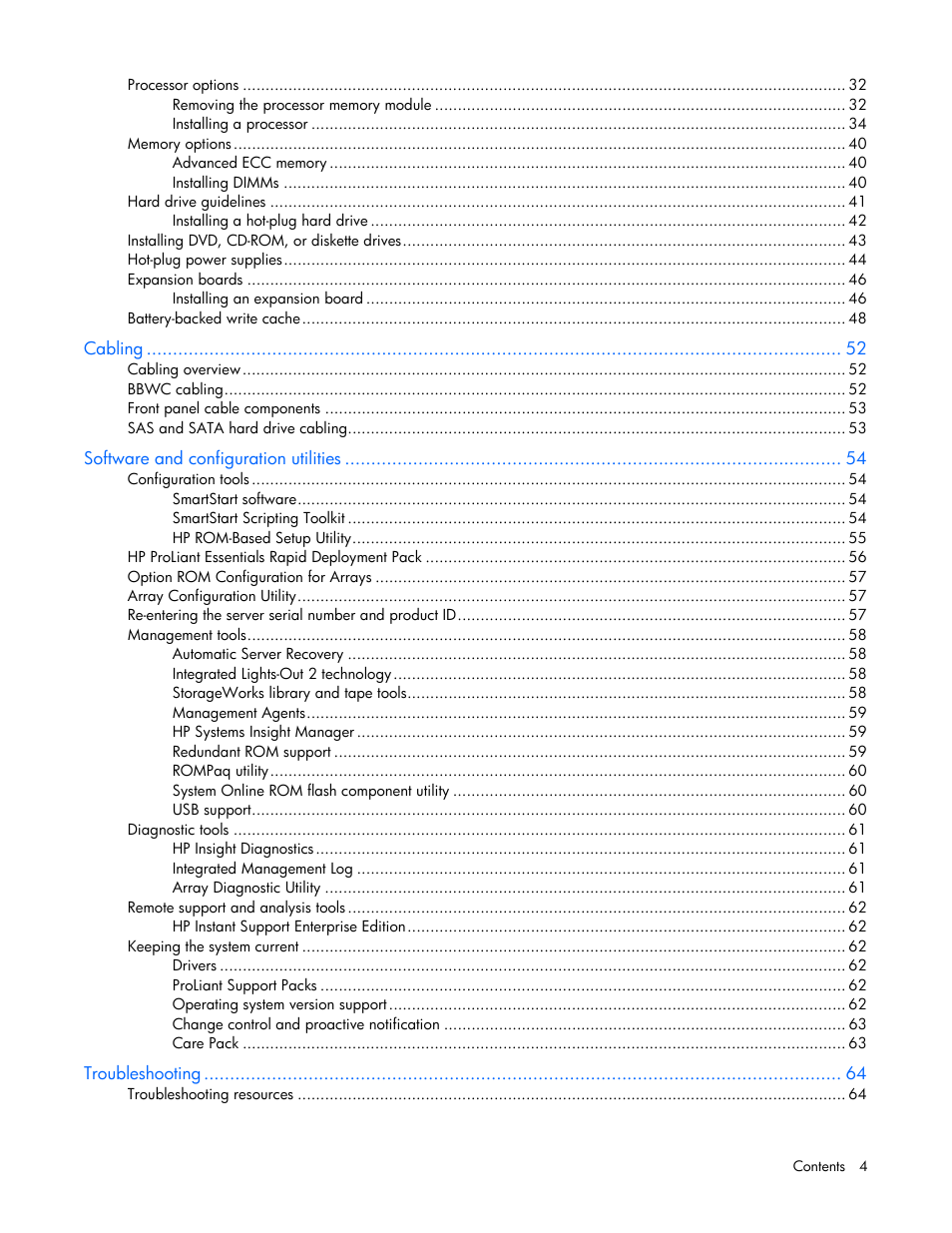 HP ProLiant DL585 G2 Server User Manual | Page 4 / 104