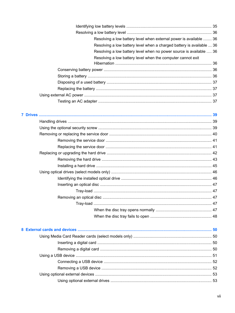 HP ProBook 445 G1 Notebook PC User Manual | Page 7 / 98