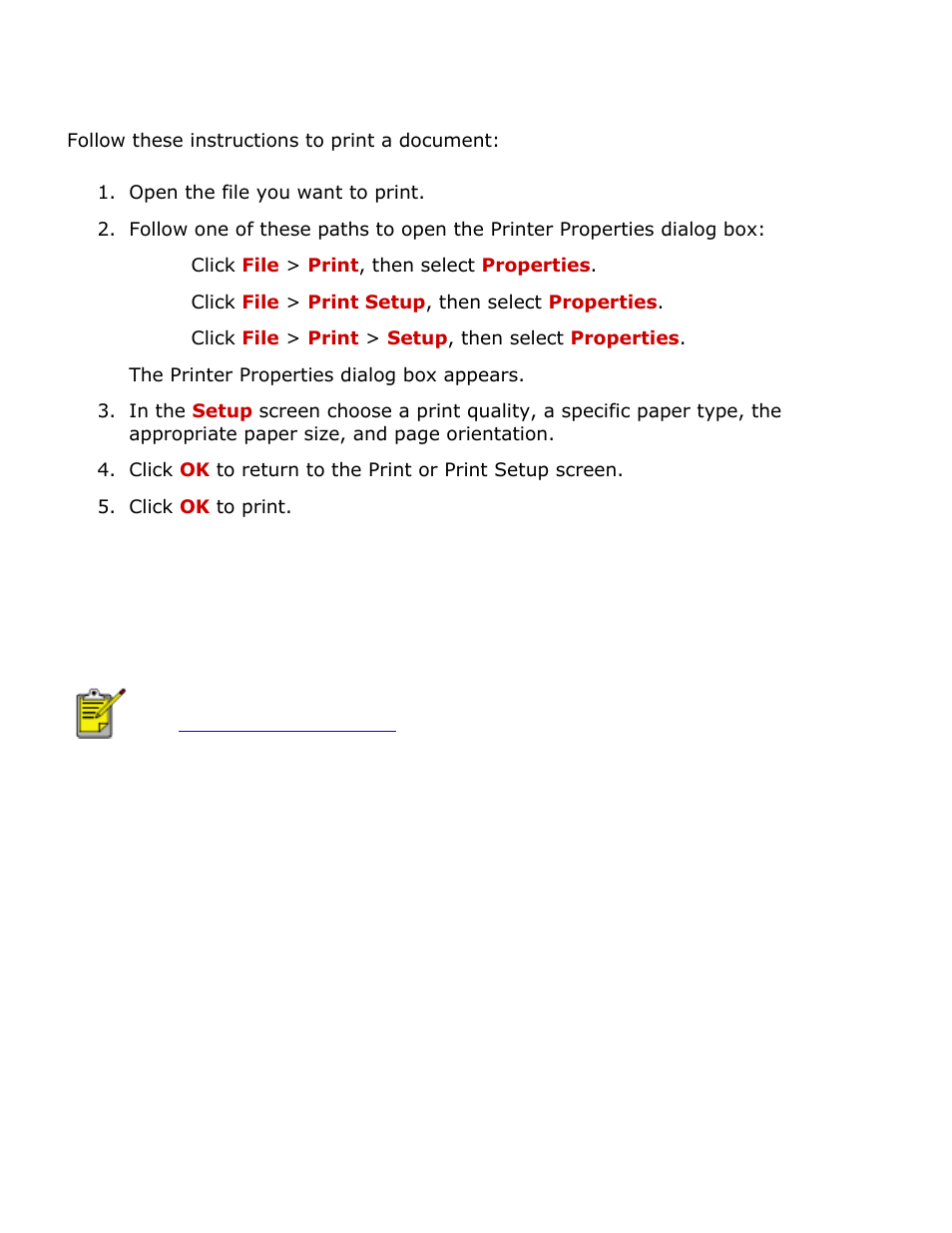 Printing a document, Printing in grayscale | HP Deskjet 3420 Color Inkjet Printer User Manual | Page 22 / 79