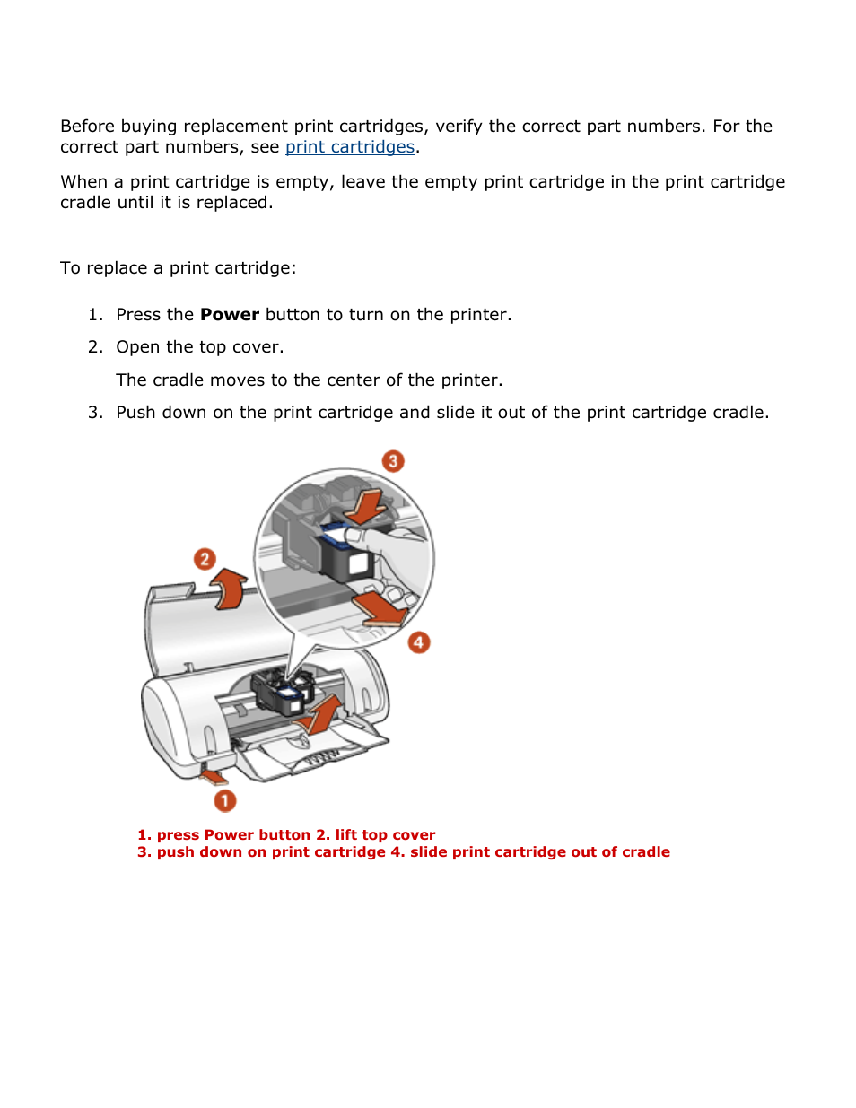 Replacing print cartridges | HP Deskjet 3420 Color Inkjet Printer User Manual | Page 41 / 79