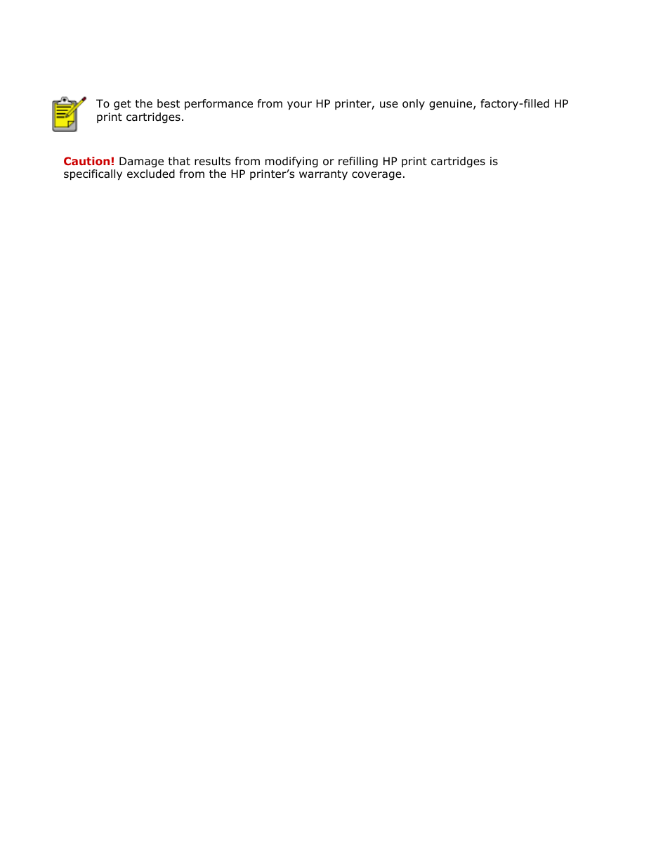 Refilling print cartridges | HP Deskjet 3420 Color Inkjet Printer User Manual | Page 43 / 79