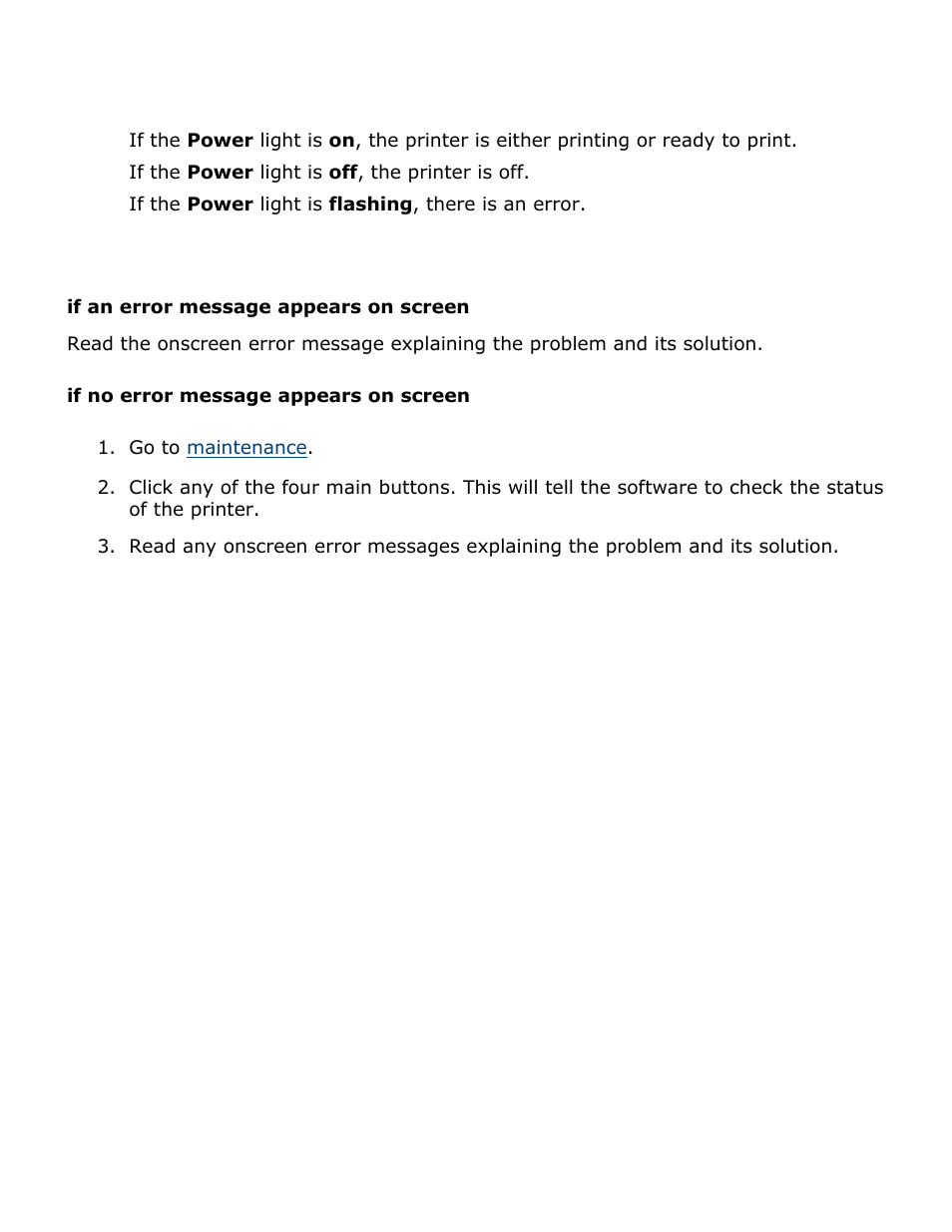 Power light is flashing or on, Printer light is flashing, Power light flashing or on | Diagnosing possible errors | HP Deskjet 3420 Color Inkjet Printer User Manual | Page 59 / 79