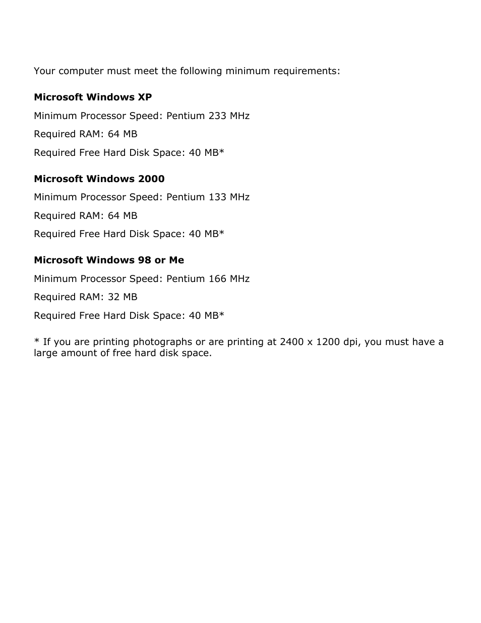 Minimum system requirements, For more information, see, System requirements | HP Deskjet 3420 Color Inkjet Printer User Manual | Page 67 / 79