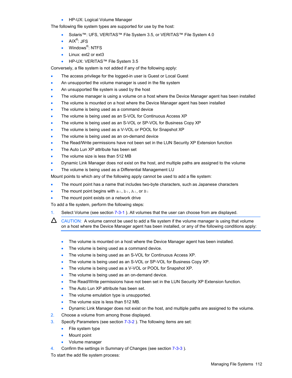 Adding a file system | HP StorageWorks XP48 Disk Array User Manual | Page 112 / 203