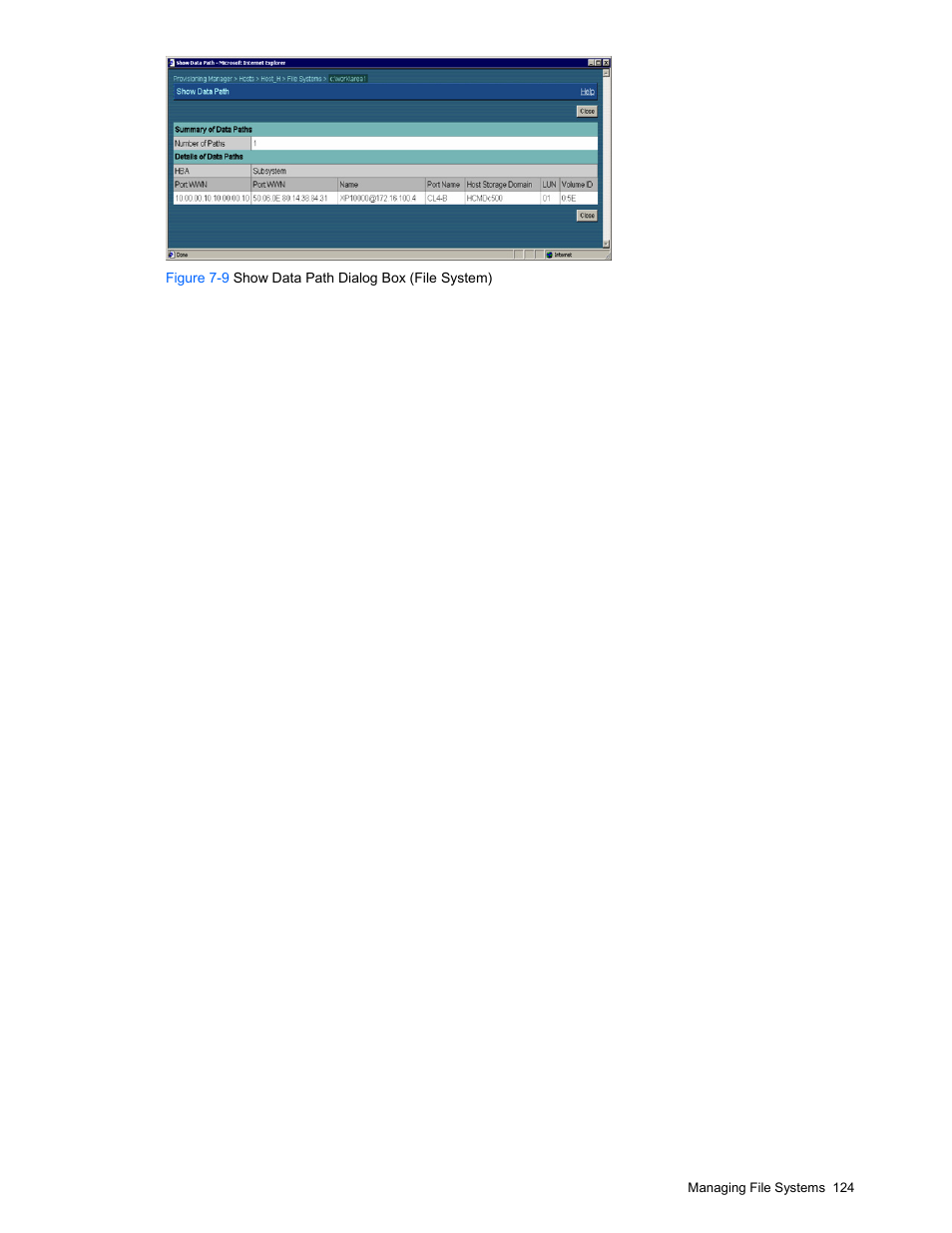 Figure 7-9 | HP StorageWorks XP48 Disk Array User Manual | Page 124 / 203