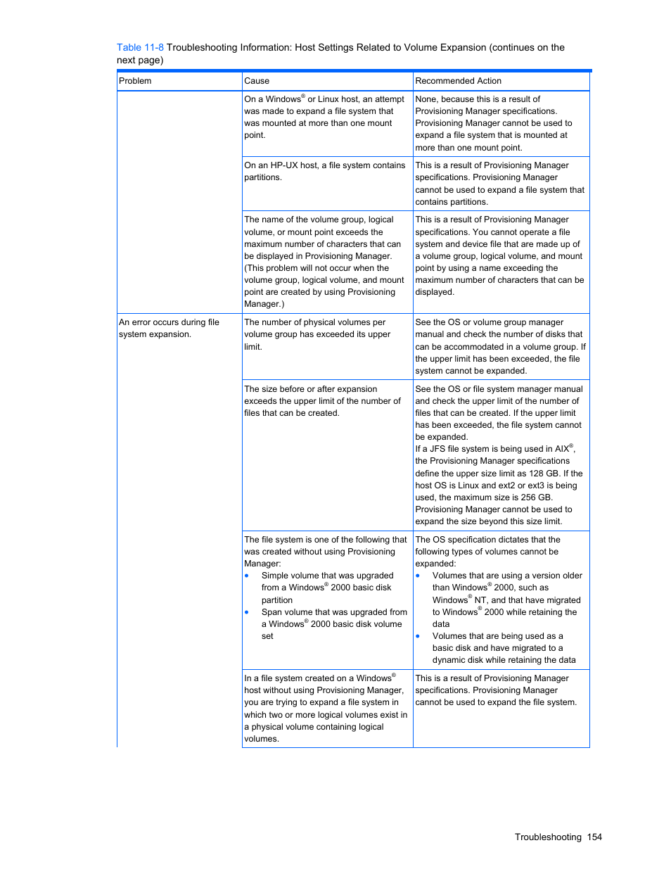 HP StorageWorks XP48 Disk Array User Manual | Page 154 / 203