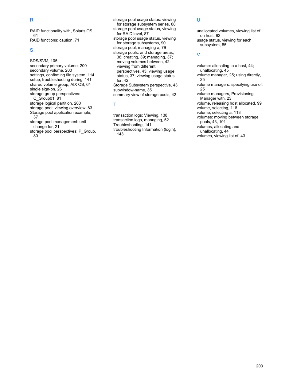 Index | HP StorageWorks XP48 Disk Array User Manual | Page 203 / 203