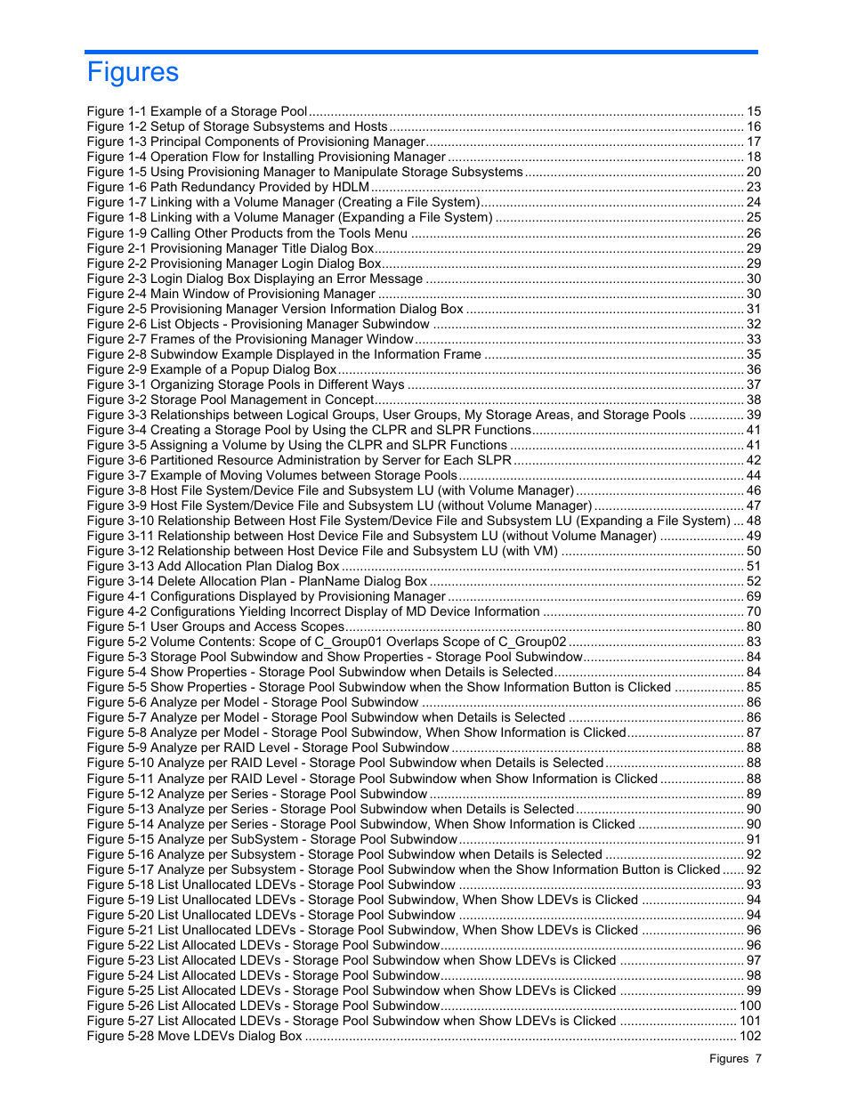 Figures | HP StorageWorks XP48 Disk Array User Manual | Page 7 / 203