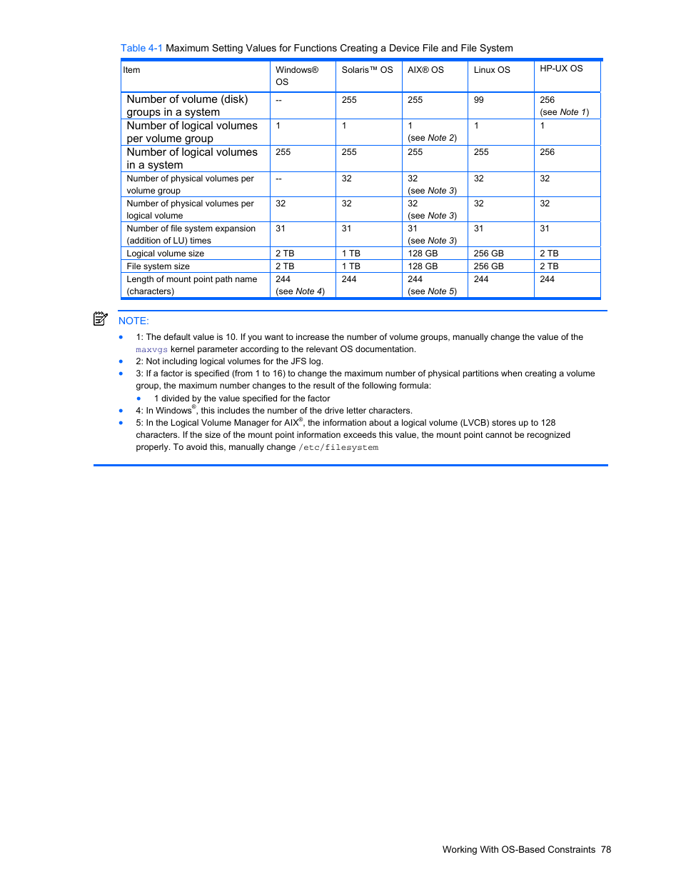 Maximum setting values, N, see, Table 4-1 | HP StorageWorks XP48 Disk Array User Manual | Page 78 / 203