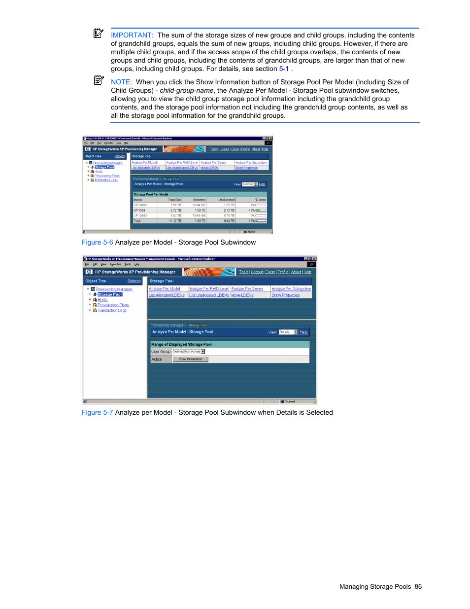 Figure 5-6, Figure 5-7 | HP StorageWorks XP48 Disk Array User Manual | Page 86 / 203