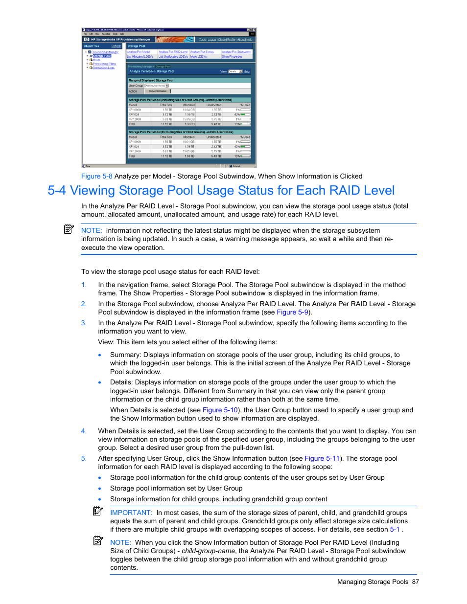 Section, Figure 5-8 | HP StorageWorks XP48 Disk Array User Manual | Page 87 / 203