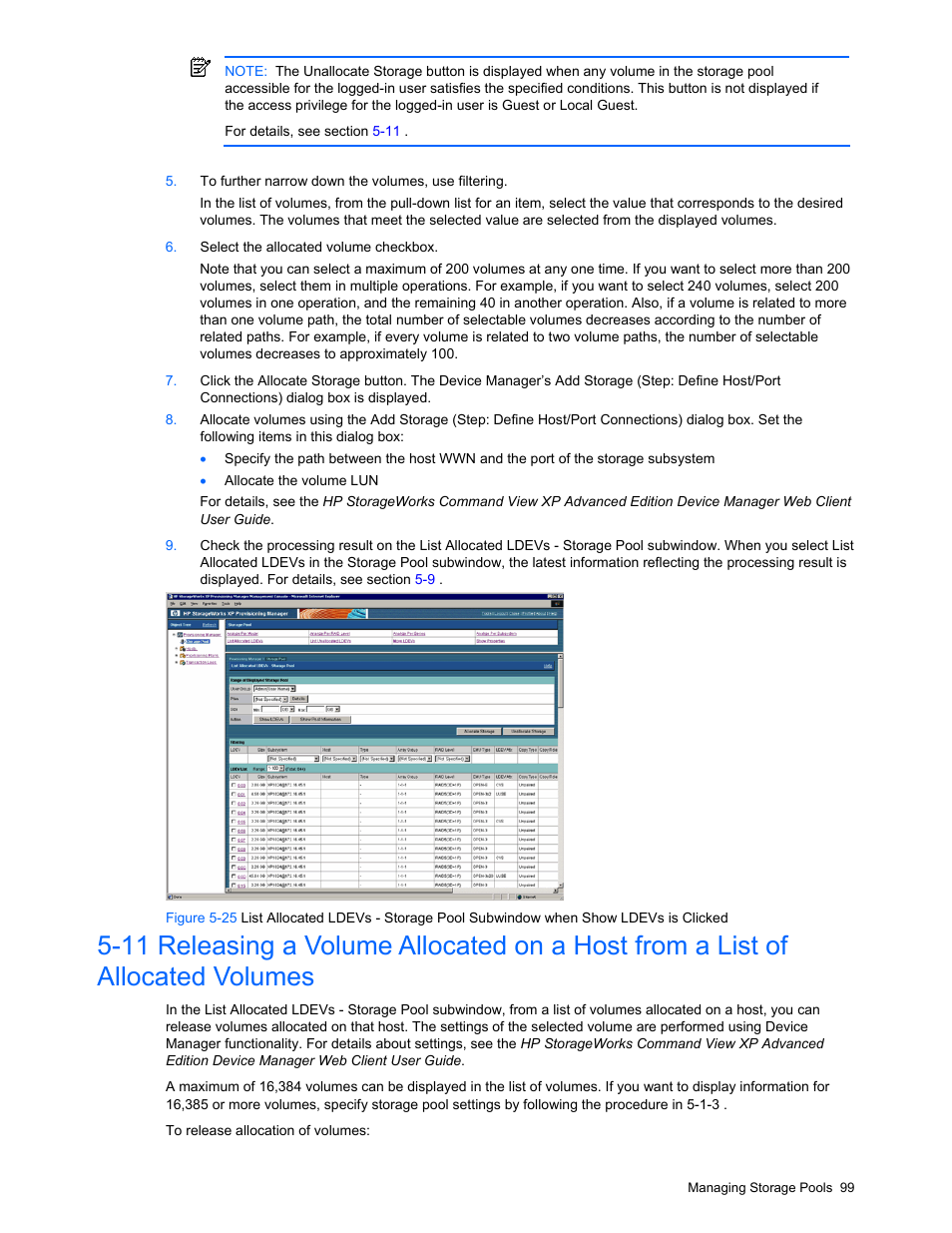 Section, See section, D (see | Figure 5-25 | HP StorageWorks XP48 Disk Array User Manual | Page 99 / 203