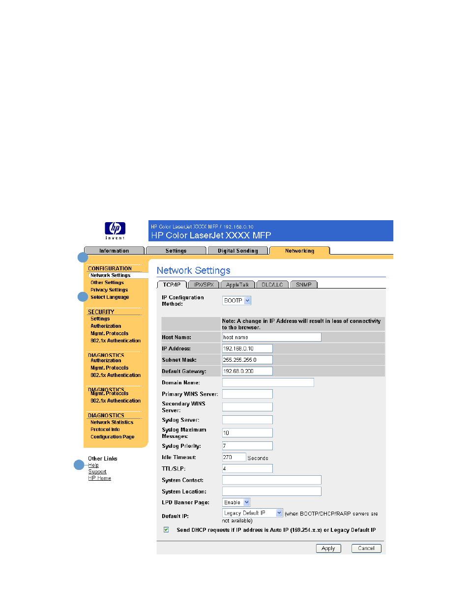 Overview, Managing network operation from the, Managing network operation from | HP Color LaserJet 9500 Multifunction Printer series User Manual | Page 61 / 72