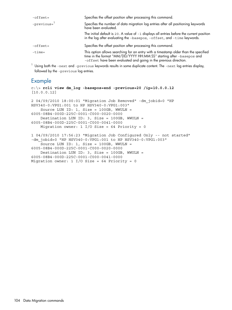 Example | HP MPX200 Multifunction Router User Manual | Page 104 / 120