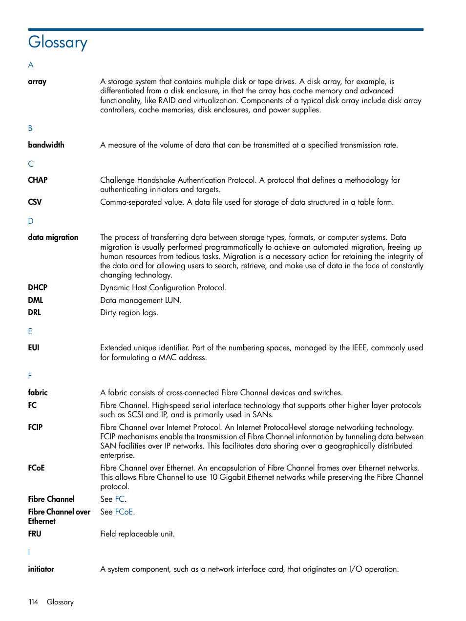 Glossary | HP MPX200 Multifunction Router User Manual | Page 114 / 120