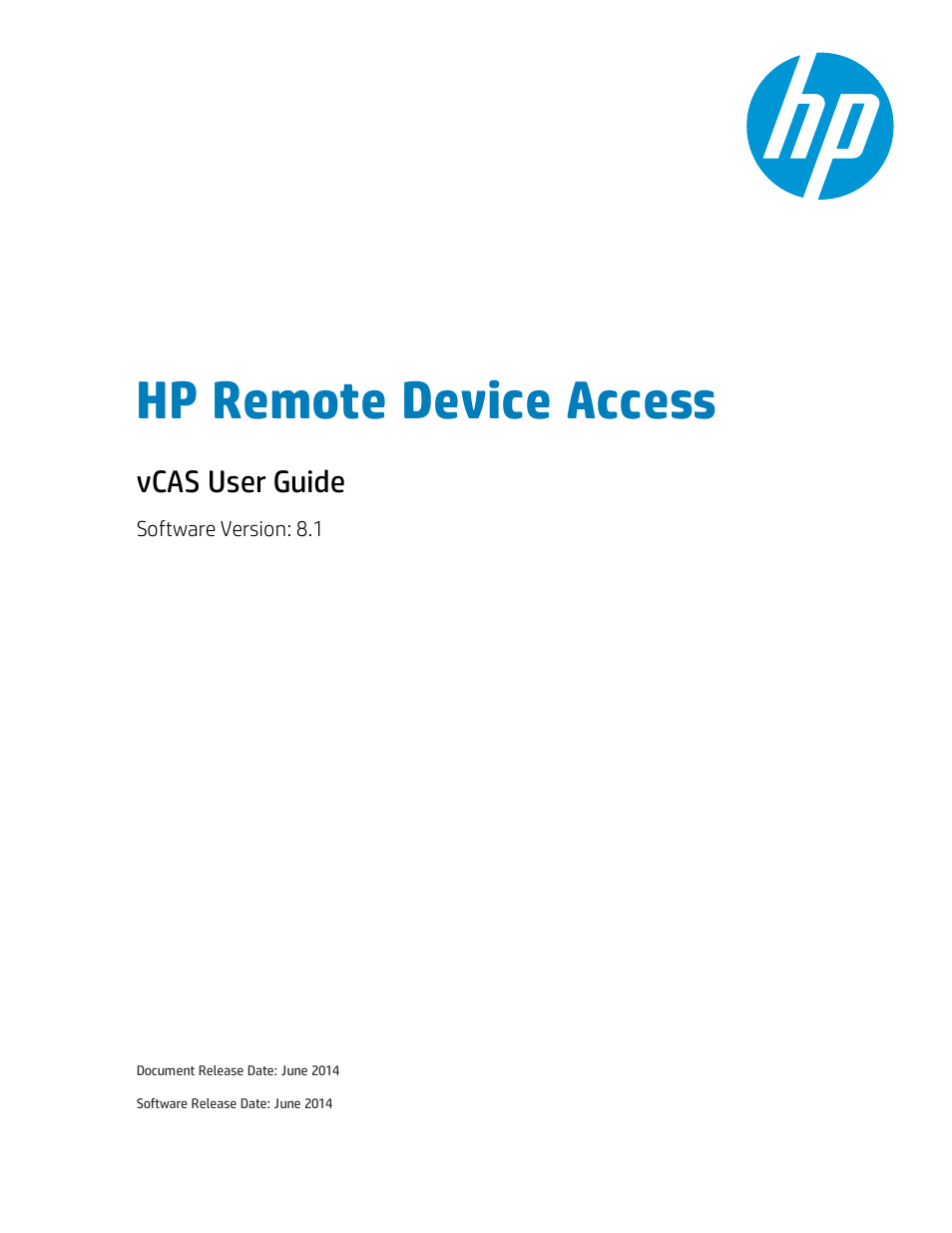 HP Remote Device Access Software User Manual | 65 pages