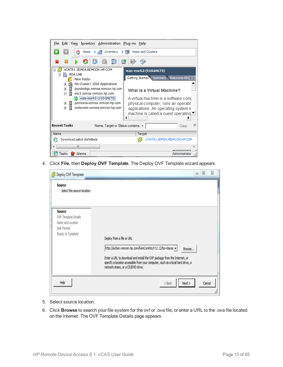 HP Remote Device Access Software User Manual | Page 13 / 65