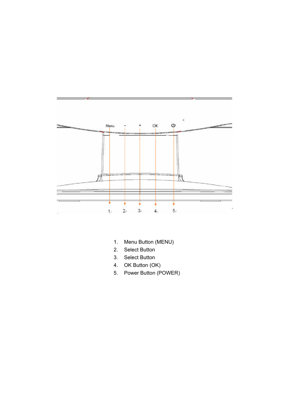 Chapter iii. monitor overview, Overview of front panel controls | HP S2231 21.5-inch Diagonal LCD Monitor User Manual | Page 8 / 33