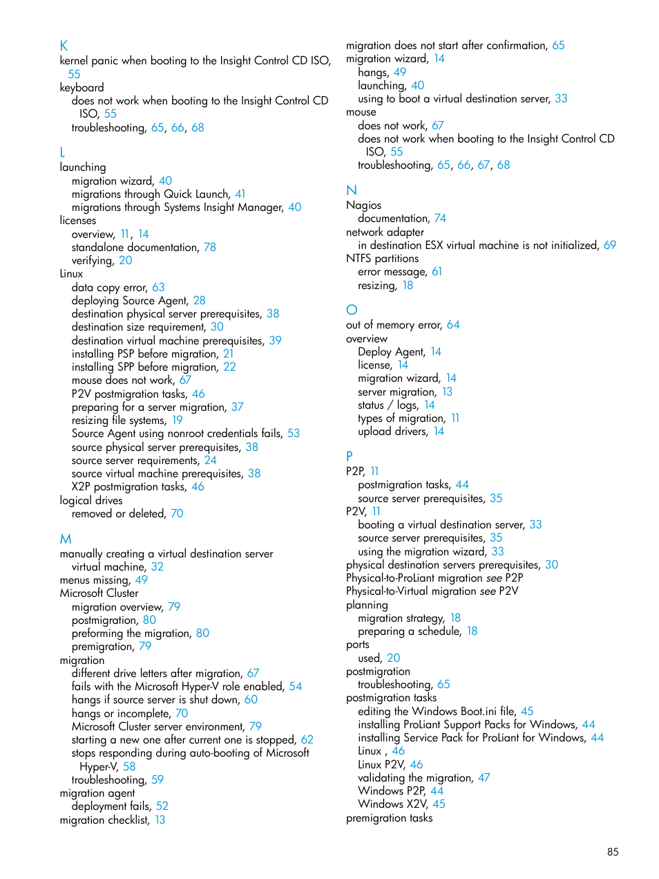 HP Insight Control Software for Linux User Manual | Page 85 / 87