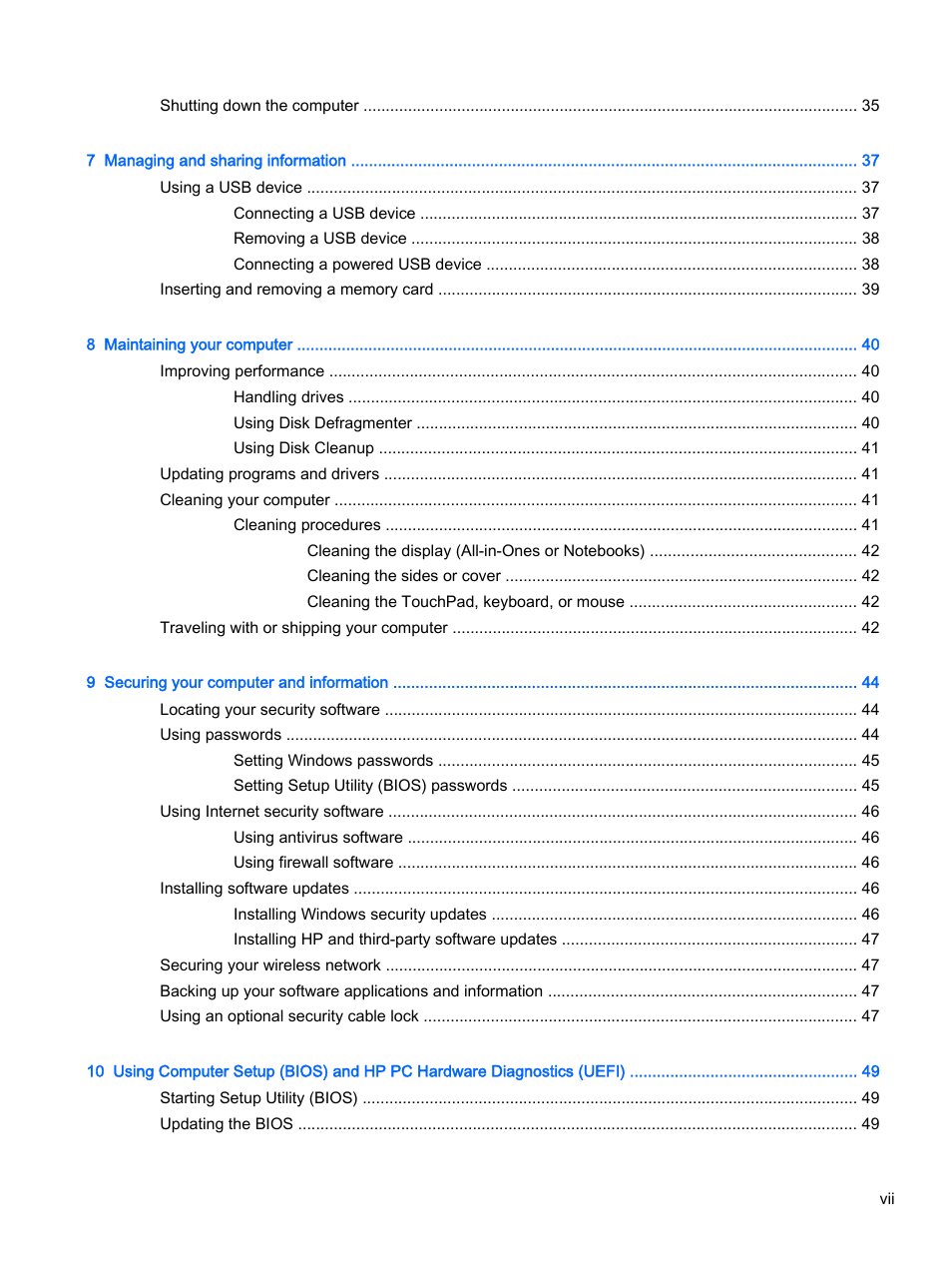 HP 15-r081nr Notebook PC User Manual | Page 7 / 77