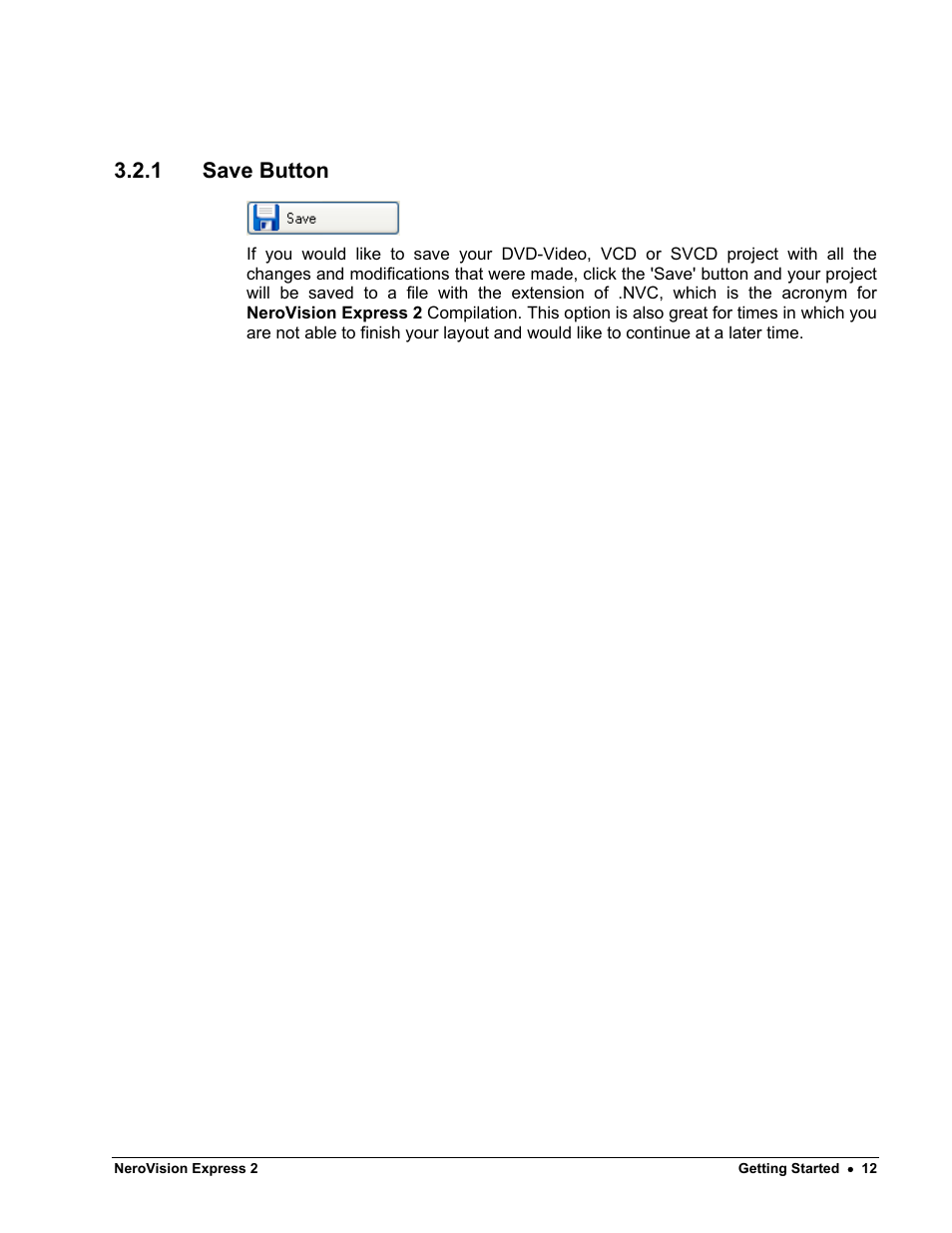 Save button, 1 save button | HP CD52 External CD-Writer Series User Manual | Page 12 / 89