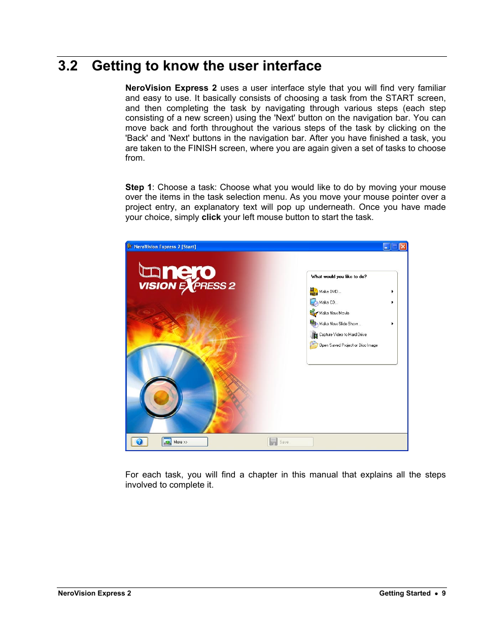 Getting to know the user interface, 2 getting to know the user interface | HP CD52 External CD-Writer Series User Manual | Page 9 / 89