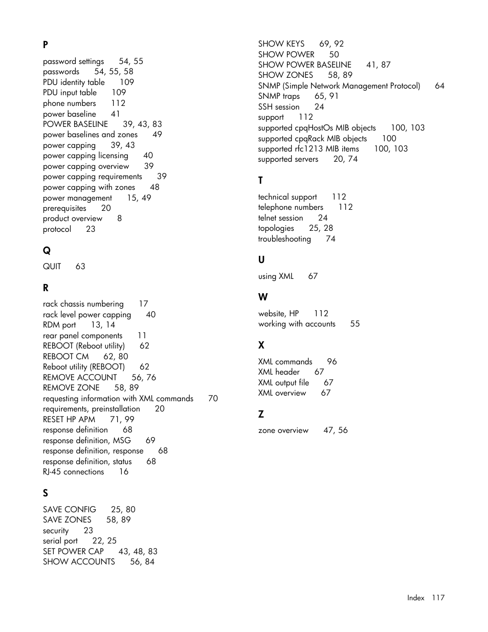 HP ProLiant SL2500 Scalable System User Manual | Page 117 / 117