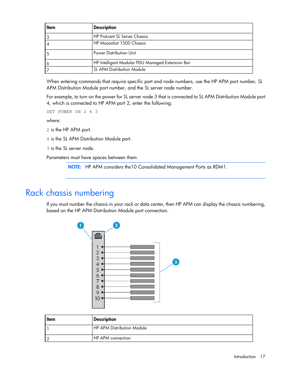 Rack chassis numbering | HP ProLiant SL2500 Scalable System User Manual | Page 17 / 117