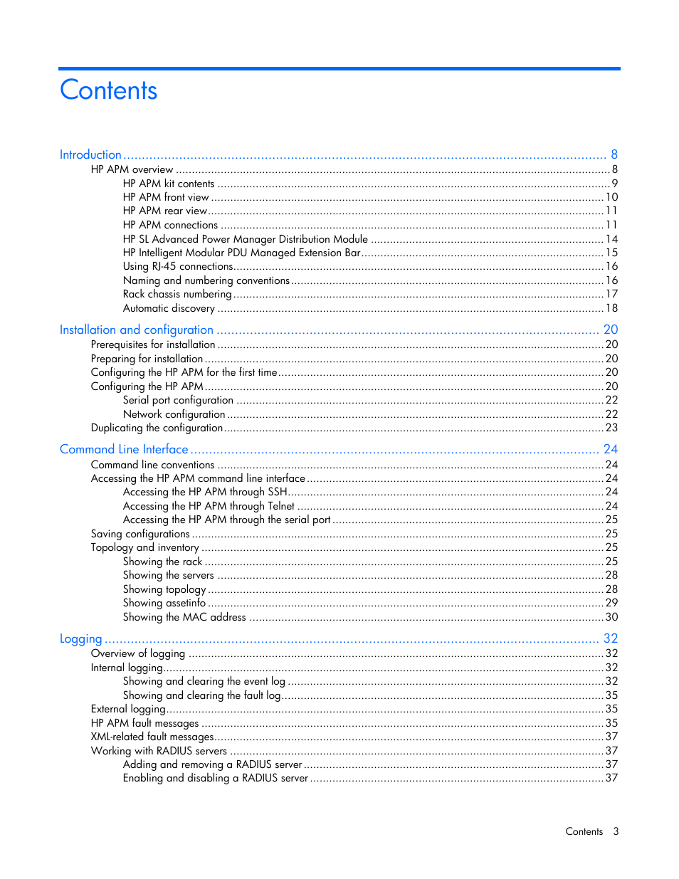 HP ProLiant SL2500 Scalable System User Manual | Page 3 / 117