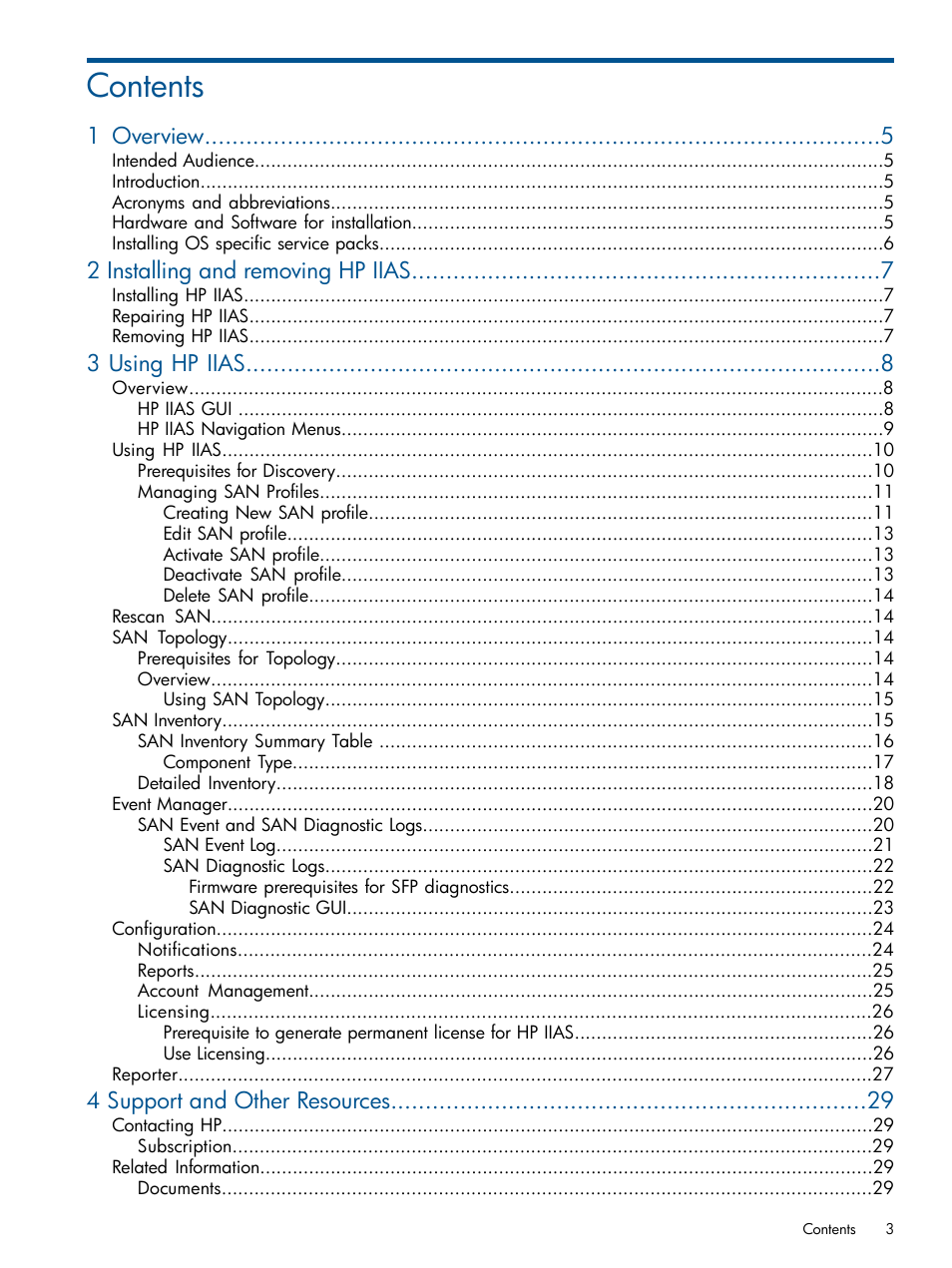 HP Intelligent Infrastructure Analyzer Software Licenses User Manual | Page 3 / 36