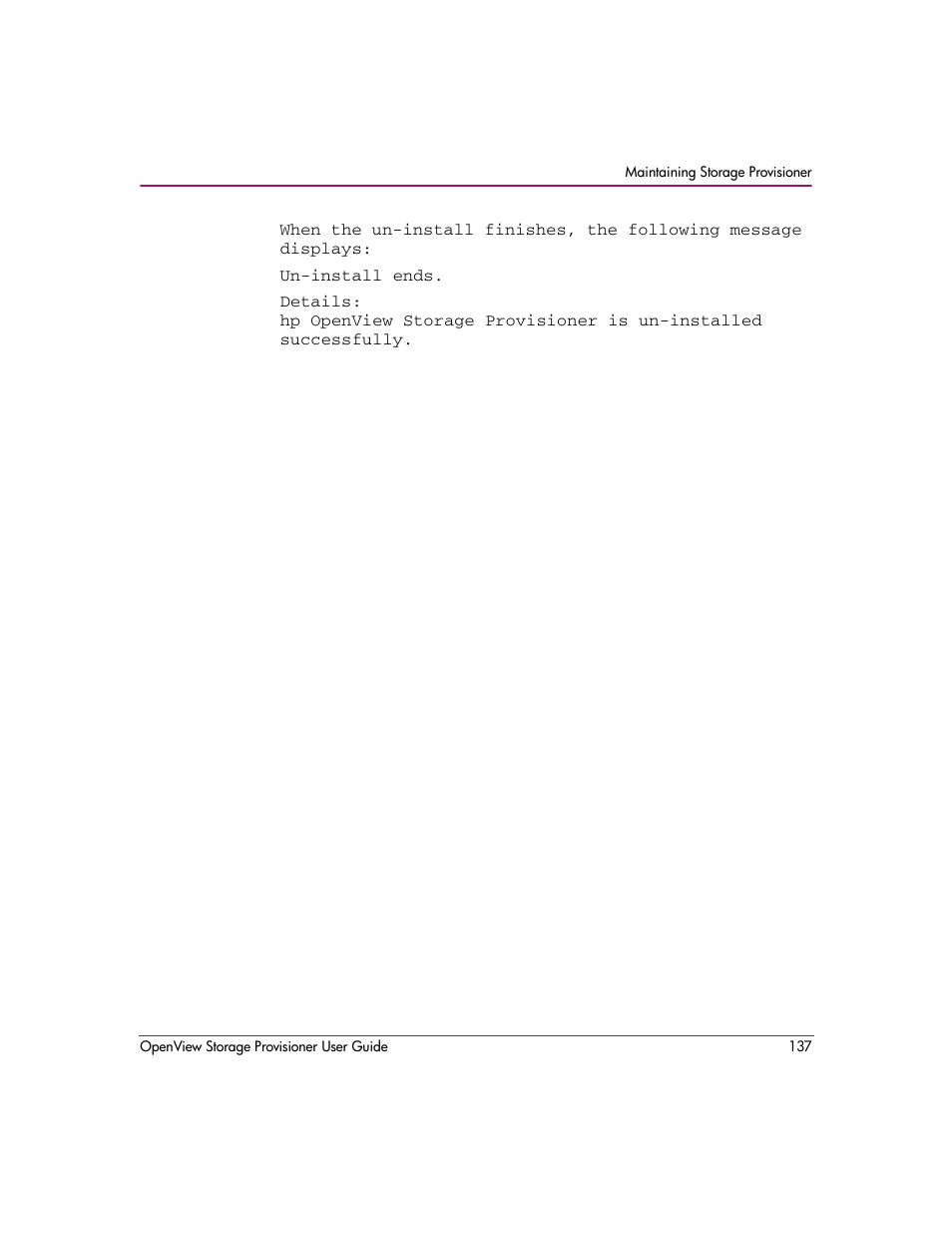 HP OpenView Storage Provisioner Software License User Manual | Page 139 / 172