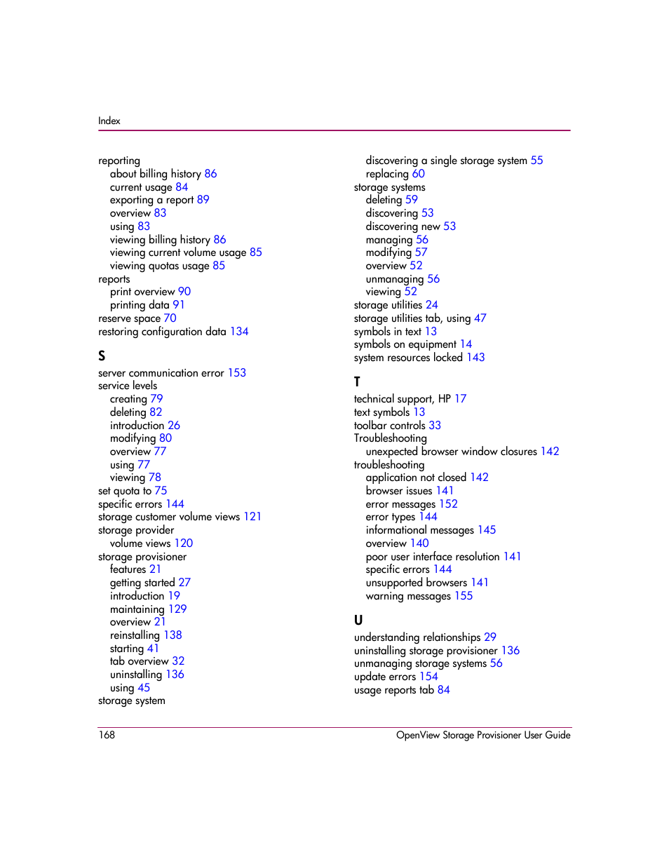 HP OpenView Storage Provisioner Software License User Manual | Page 170 / 172