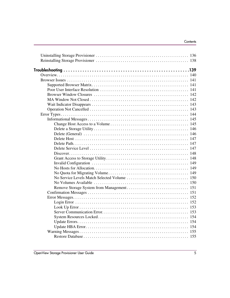 HP OpenView Storage Provisioner Software License User Manual | Page 7 / 172