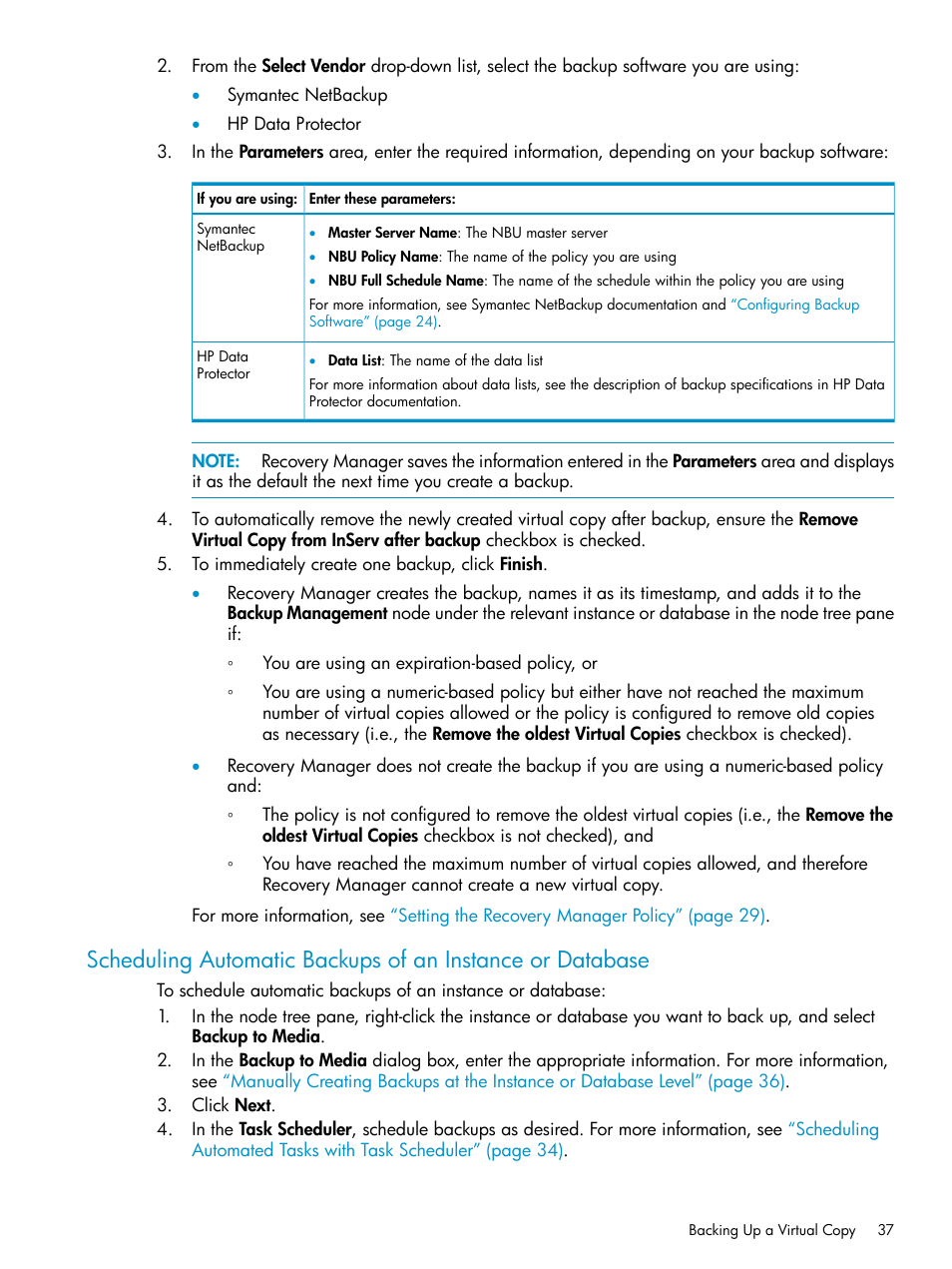 HP 3PAR Application Software Suite for Microsoft SQL Licenses User Manual | Page 37 / 84