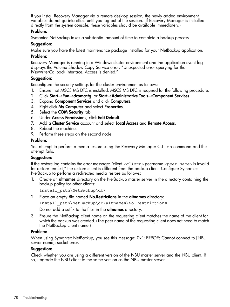 HP 3PAR Application Software Suite for Microsoft SQL Licenses User Manual | Page 78 / 84