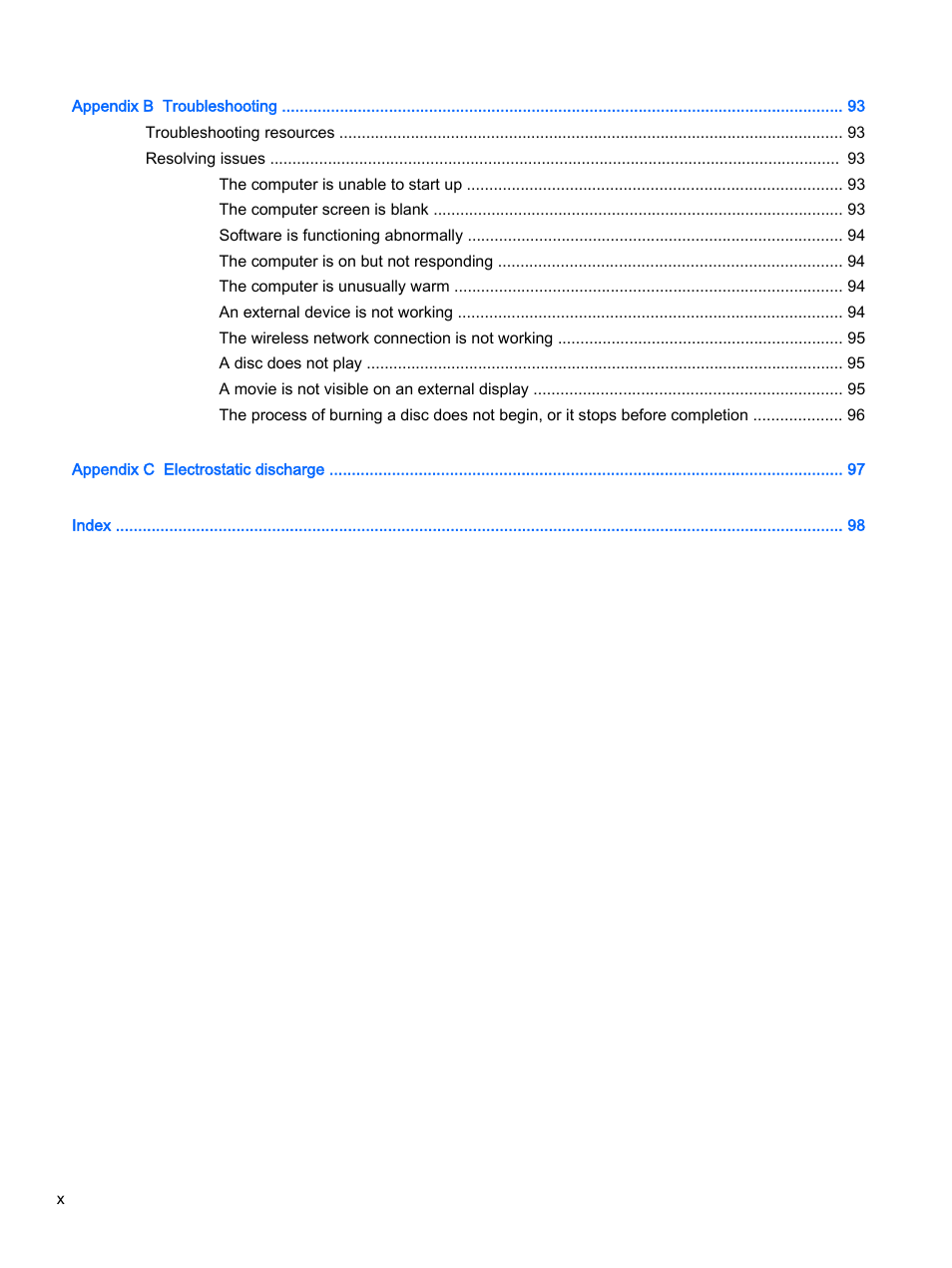 HP ProBook 440 G2 Notebook PC User Manual | Page 10 / 111