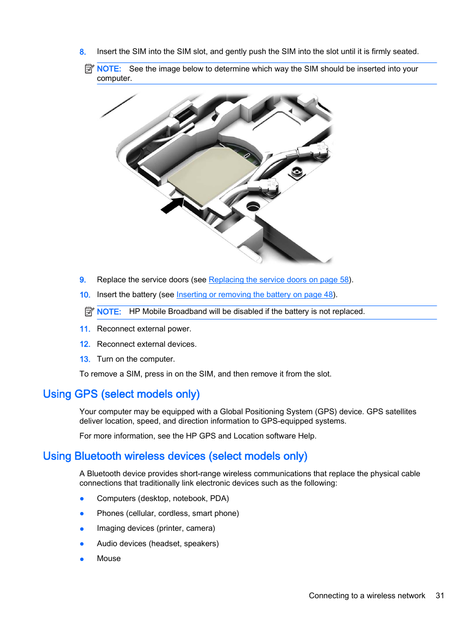 Using gps (select models only) | HP ProBook 440 G2 Notebook PC User Manual | Page 41 / 111
