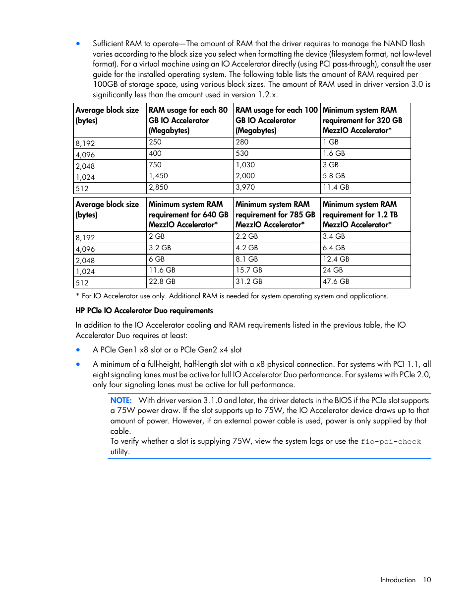 HP IO Accelerator for BladeSystem c-Class User Manual | Page 10 / 51