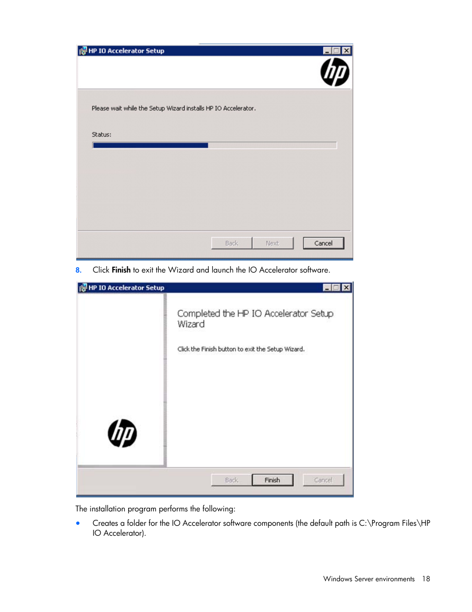 HP IO Accelerator for BladeSystem c-Class User Manual | Page 18 / 84