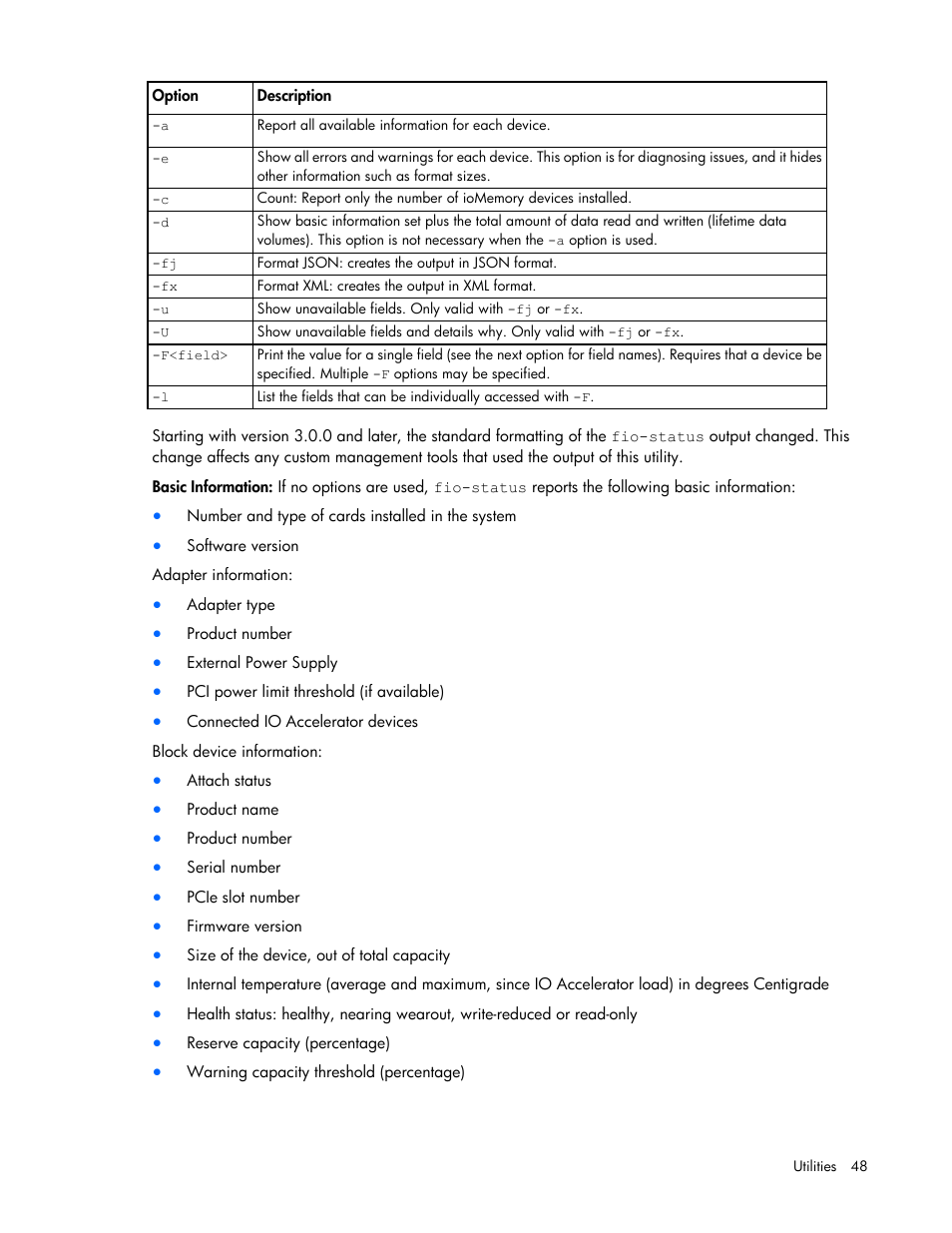 HP IO Accelerator for BladeSystem c-Class User Manual | Page 48 / 84