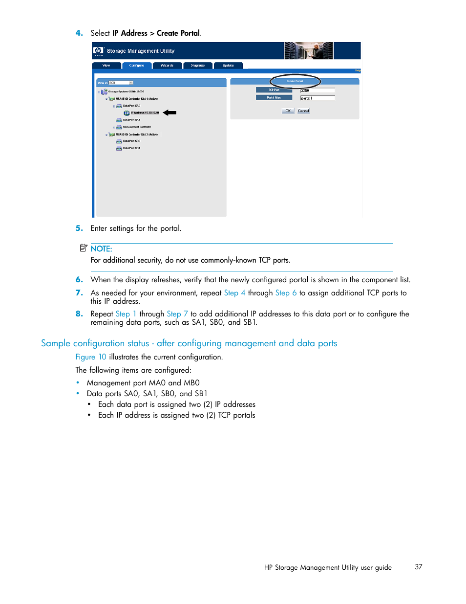 Step 4 | HP StorageWorks 1510i Modular Smart Array User Manual | Page 37 / 99