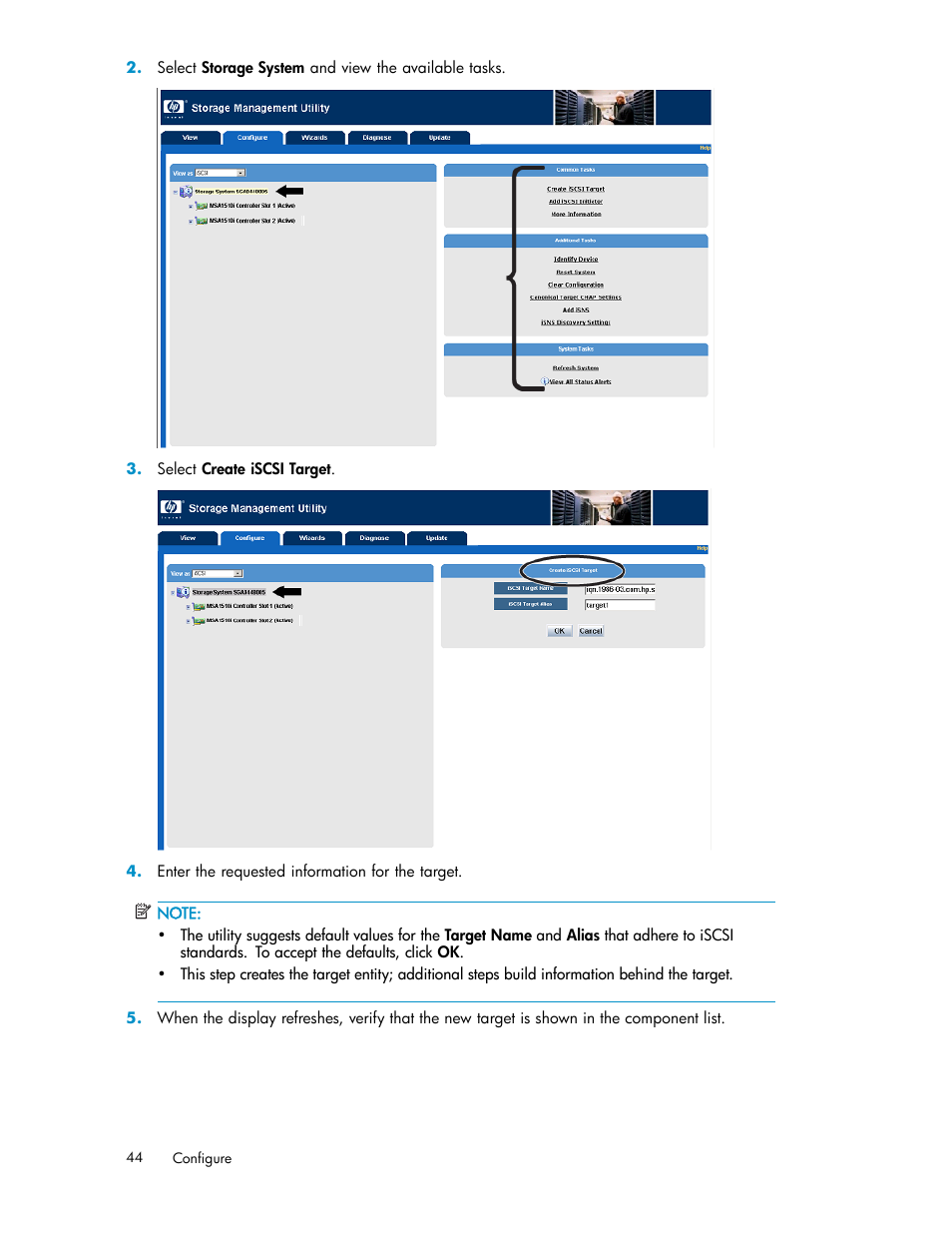 HP StorageWorks 1510i Modular Smart Array User Manual | Page 44 / 99