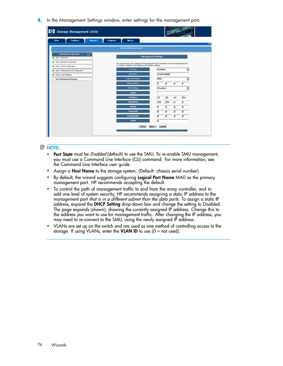 HP StorageWorks 1510i Modular Smart Array User Manual | Page 74 / 99